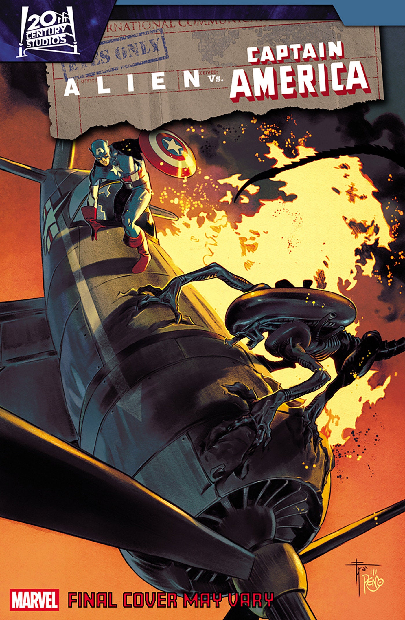 Alien vs. Captain America #3 Francesco Mobili Variant